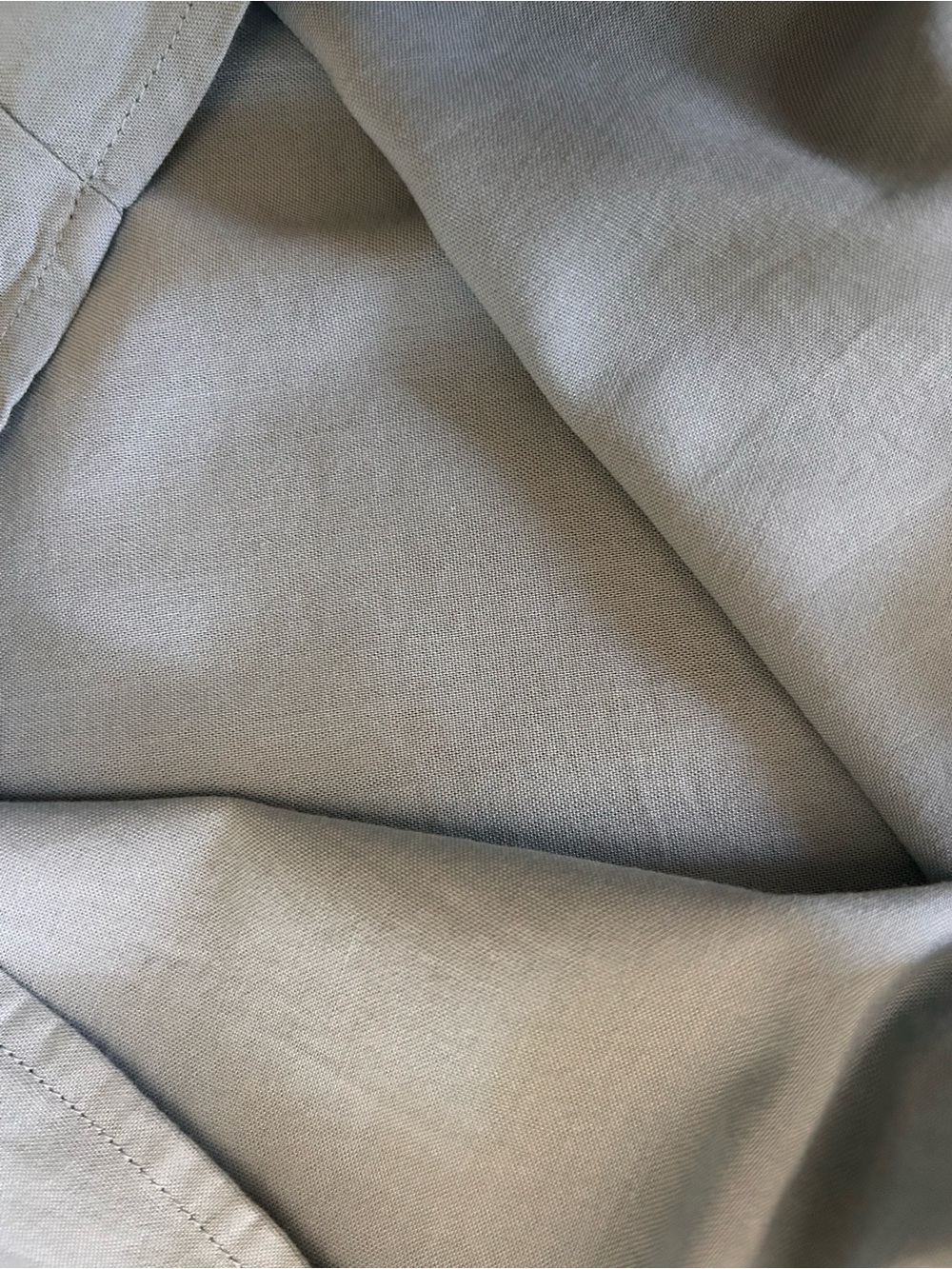$138 Splendid Reese Button Down Shirt XL Sage Green Slate Blue Pocket Blouse - Picture 8 of 10
